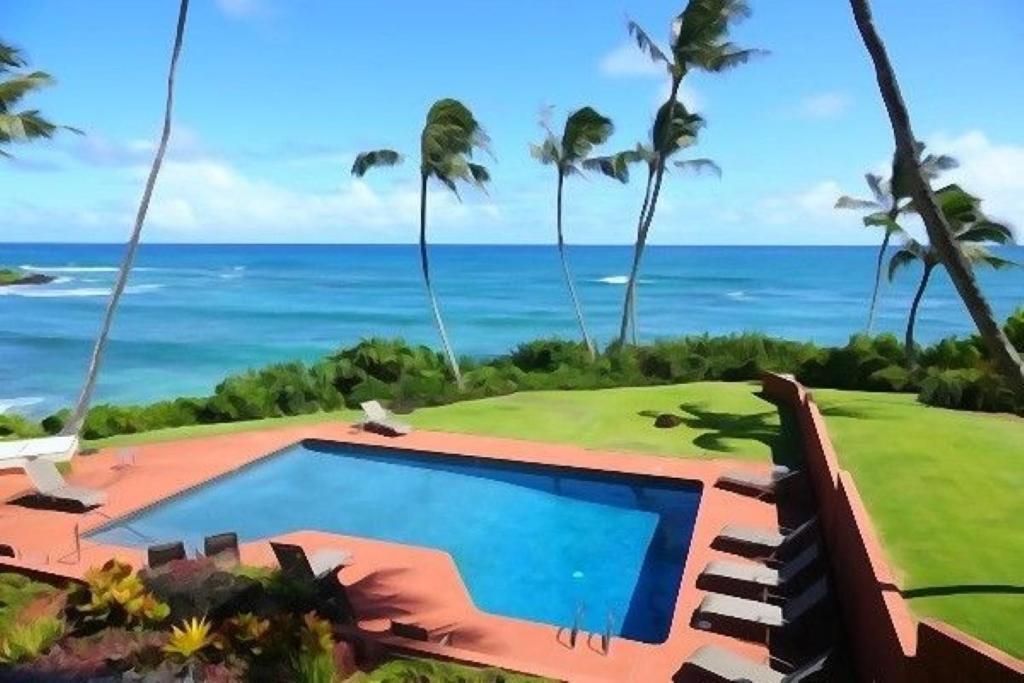 Luxury 2-Story Oceanfront Condo W/ Views & Pool Wailua  Luaran gambar